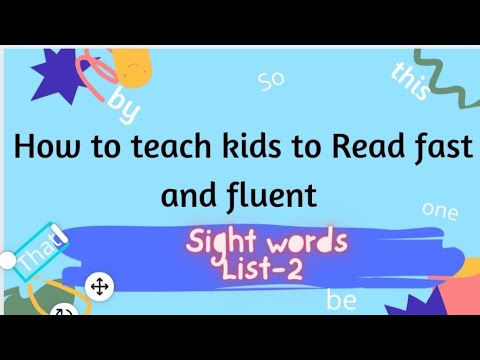 How kids to Learn Reading Faster|Sight words List-2 |Tricky words |Phonics for Kids |YamEase kids