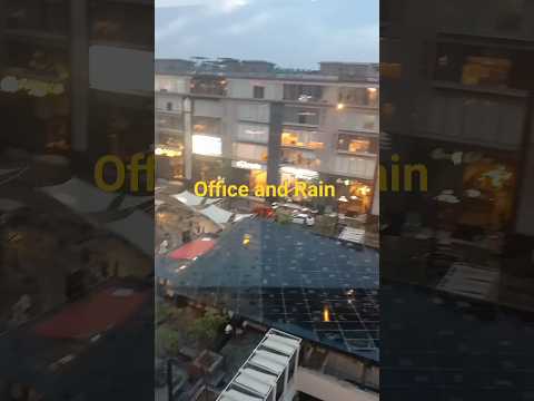Office site and rainy weather.  فراق یار کی بارش، ملال کا موسم   ہمارے شہر میں اترا ہے کمال کا موسم