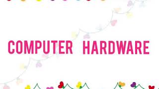 class 5 computer (lesson 1 computer hardware )