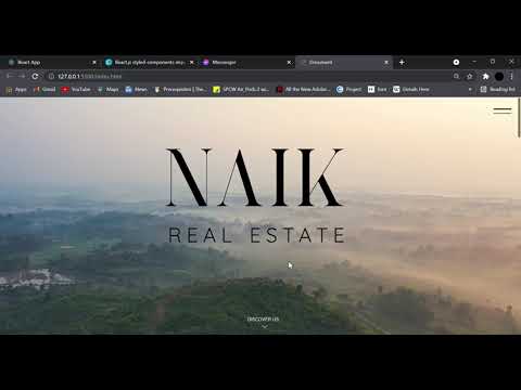 Real estate website with custom features.
