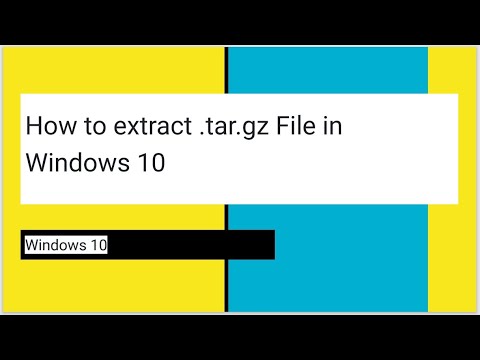 tar windows 10