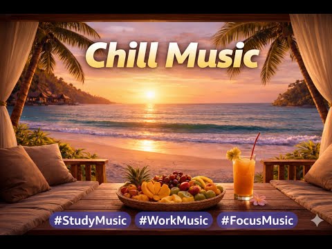 Chill Tropical Music 🌊 Calm Instrumental for Focus, Study & Work