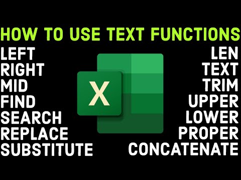 Text Functions in Excel. | Mostly used  top 14 Text function detailed video.| Excel for beginners.