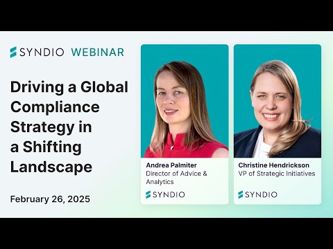 Driving a Global Compliance Strategy in a Shifting Landscape Recording