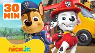 PAW Patrol's Best Back To School Rescues! 🚌🎒 #2 w/ Skye & Chase | 30 Minutes | Nick Jr.