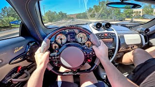 What It's Like To Drive A Pagani Huayra Roadster (POV)