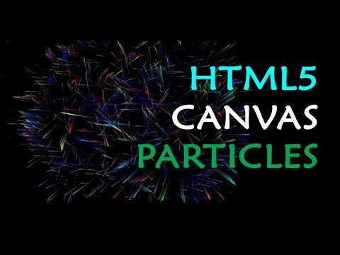 How To make HTML5 canvas particles ( Уроки Canvas )