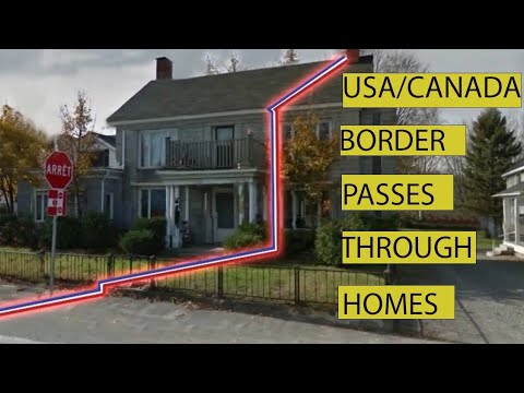 🔥 The Strange U.S.–Canada Border Explained: Towns, Houses & Airports Divided by a Line