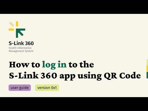 S-Link 360 - Login  using QR Code