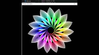 python amazing flower graphics design video|step by step #coding #pythongraphics