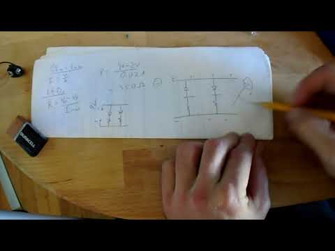 Parallel circuit for LED art.