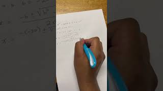 Solve for X using a Quadratic Formula #maths #mathematics #solveforx