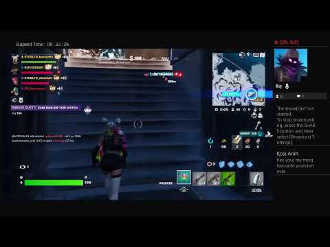 Playing fortnite with friends again