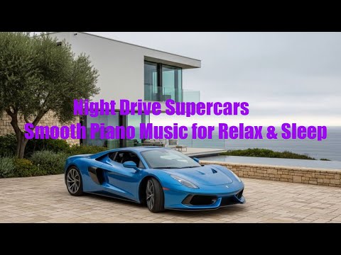 Night Drive Supercars 🌙 | Smooth Piano Music for Relax & Sleep
