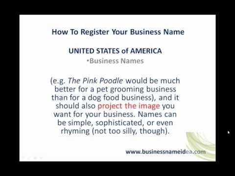 How to register your business name