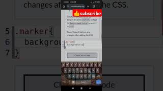CSS Color Markers Solution |Step 11 freeCodeCamp Responsive Web Design in 60 Seconds!"