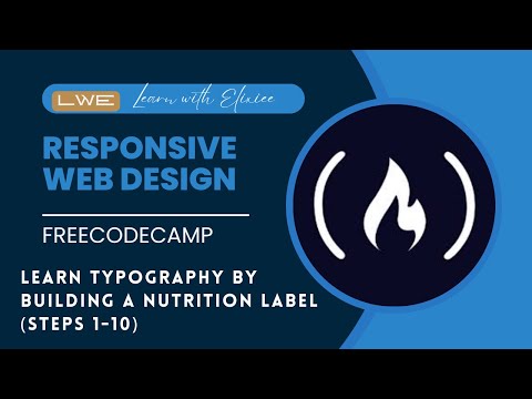 FreeCodeCamp - Responsive Web Design(CH-7) (Steps 1-10) || Learn With Elixiee