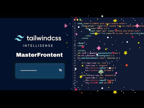 Parolni koʻrinadigan qilish html, tailwindcss, js