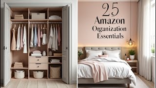 25 Amazon Finds to Organize Your Small Bedroom & Closet | Smart Storage Essentials (With Prices)