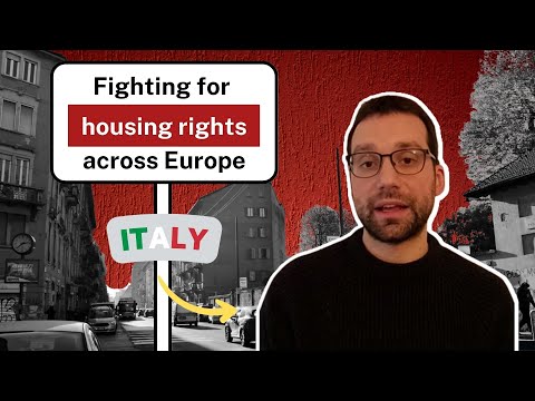 Italy: "We believe that the housing problem cannot be a private matter"