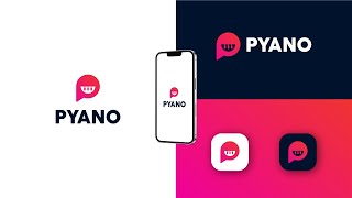 P + Piano Logo Design & Presentation | Negative space | Mega Malik | Adobe illustrator