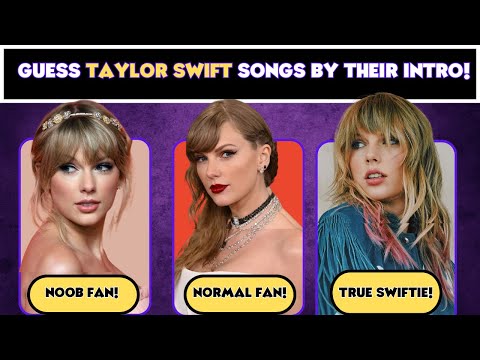 🎧  Guess the Taylor Swift Song by Just the Intro!🎶