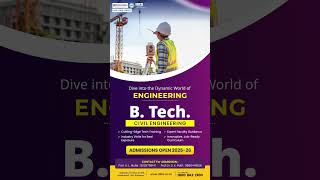 B.Tech. Civil Engineering – Admissions Open for 2025-26!