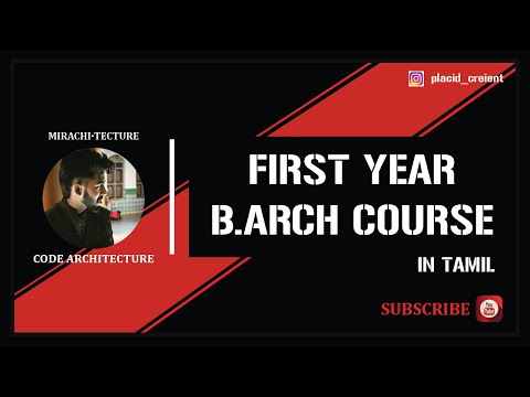 B.ARCH first year (in tamil)