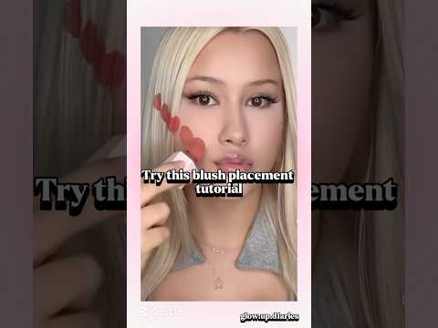 Try this blush placement tutorial #makeup #makeuptutorial #beauty #glowup #مايكاب #korean #shorts
