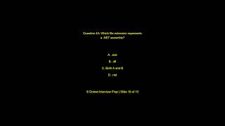 Dot Net Programming Questions   | C# Collections & Generics Practice Quiz | Part 4 - Question 10
