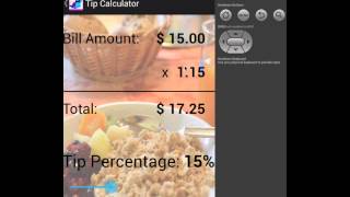 Basic tip calculator app