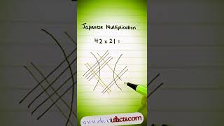 Japanese Multiplication Method #multiplicationtrick #maths #japan