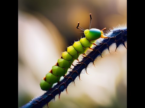 🐛 Surprising Encounter: Enormous Caterpillar Discovered in Home Pea! 🌱