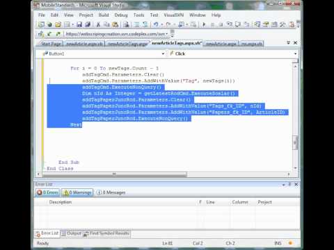 6 Creating Arrays and Preparing Database Insert Commands