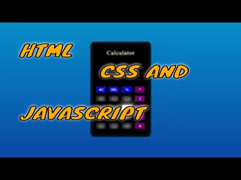 CREATE Your Own Calculator with HTML CSS JAVASCRIPT