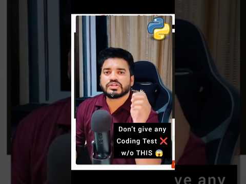 Don't give #coding test ❌ w/o knowing this #Python trick 😱