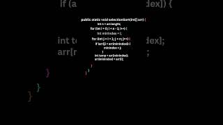 Selection Sort | Code | Learn