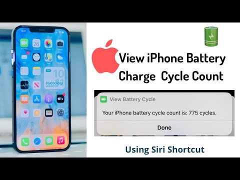 How to view iPhone Battery charge Cycle count | Using Siri shortcut |