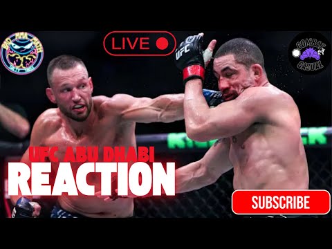 🔴 Live: UFC Abu DHABI {The REACTION}