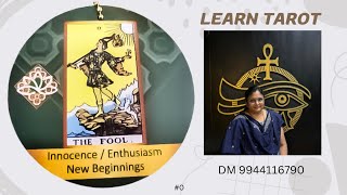 Learn Tarot - Easy to learn - 0 The Fool - Lotus Throne Tarot - DM 9944116790