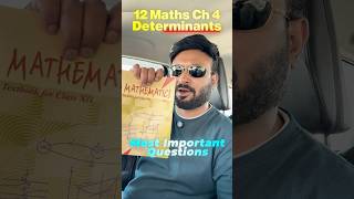 Class 12 Maths Ch 4 Determinants – Most Important Question | NCERT  #class12maths #shorts