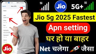 📶Jio APN Settings/Jio Internet Problem Solution💥/Jio Net Slow Problem/How To Increase Jio 5G Speed🚀