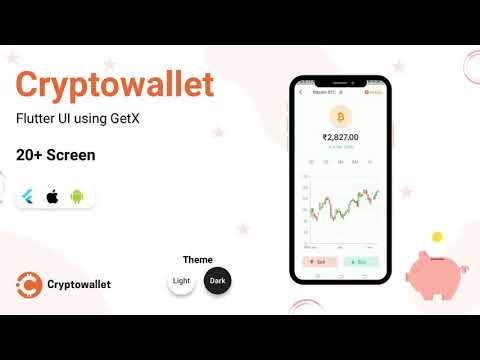 CryptoWallet Flutter UI KIT - Android template, iOS template and Flutter Using GetX