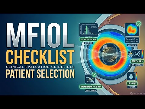 Patient selection for multifocal IOLs             (follow quickguide.org for more information)
