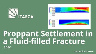 Proppant Settlement in a Fluid-filled Fracture | 3DEC | ITASCA Software Academy