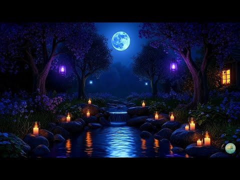 Calm Your Nervous System 🌊 Live Piano & Water Stream for Deep Sleep, Stress Release & Healing