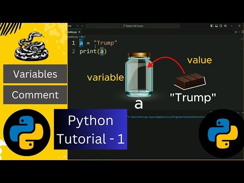 Variables and Comment | Python Tutorial - 1 (Python Full Course) #python #variables #comment