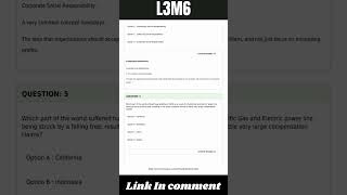L3M6 Exam Questions | Socially Responsible Warehousing and Distribution (L3M6) #certsexpert