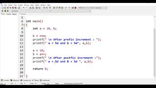 Prefix and Postfix Increment (++) and Decrement (---) C programming language 2021 codingtutorial2021