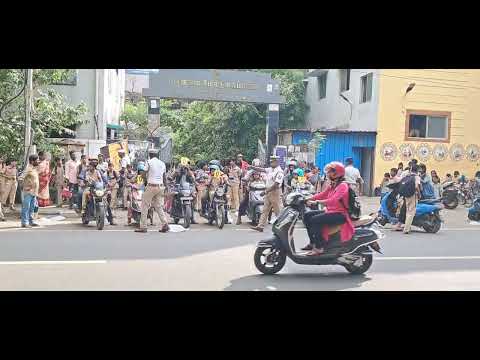 "Chennai Police Distributes Helmets to Students for Zero Accidents"#safety first#chennai